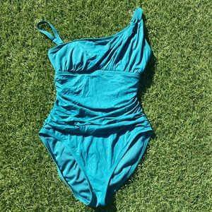 Bleu Rod Beattie Teal One-Piece Swimsuit- size 6
